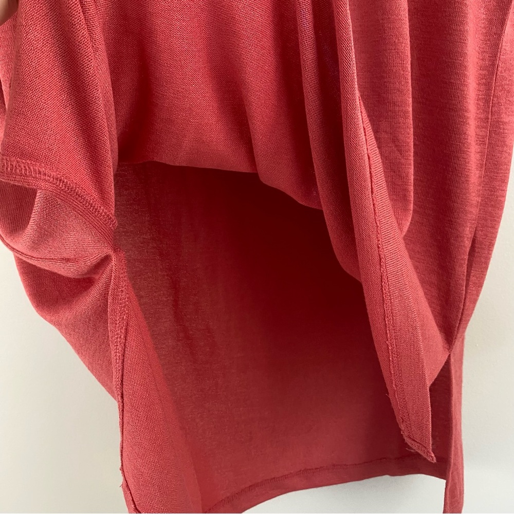 Orvis Dark Orange V-Neck Tunic Top - Picture 4 of 10